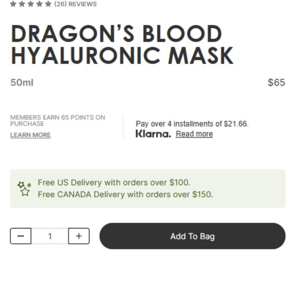 RODIAL Premium Skincare Dragon’s Blood Hyaluronic Acid Wrinkle Mask NEW IN BOX - Picture 3 of 5